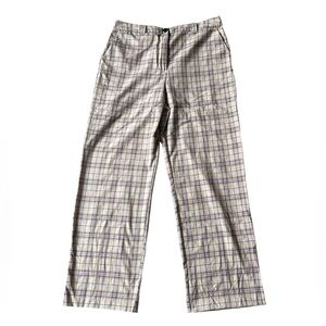 Collusion- straight leg plaid business pant
